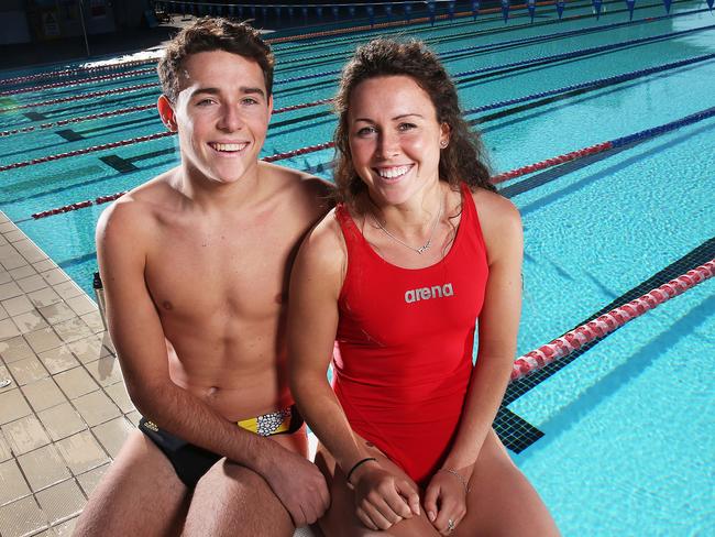 Chloe and Max Esposito training at Casula. Picture: Phil Hillyard