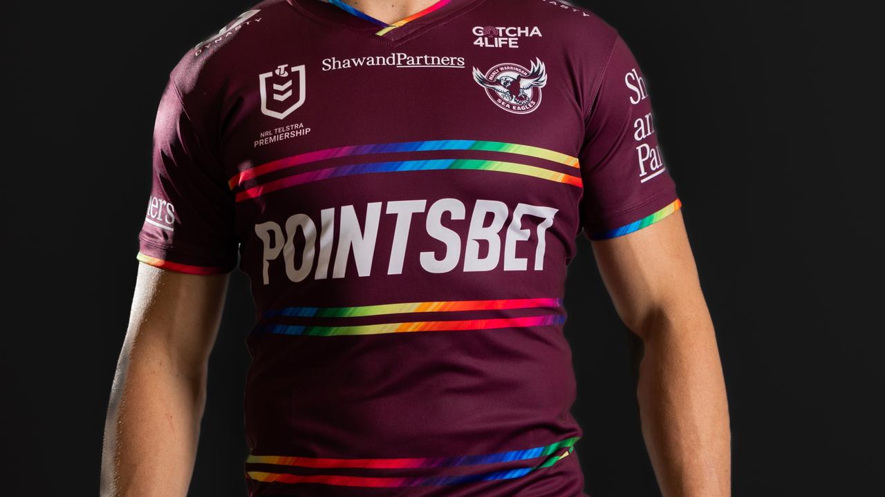 Manly will wear the pride jersey. Pic: Manly Digital