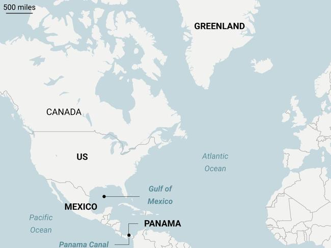 Transatlantic ties have come under growing strain within days of Trump’s return to the White House. Map: The Times