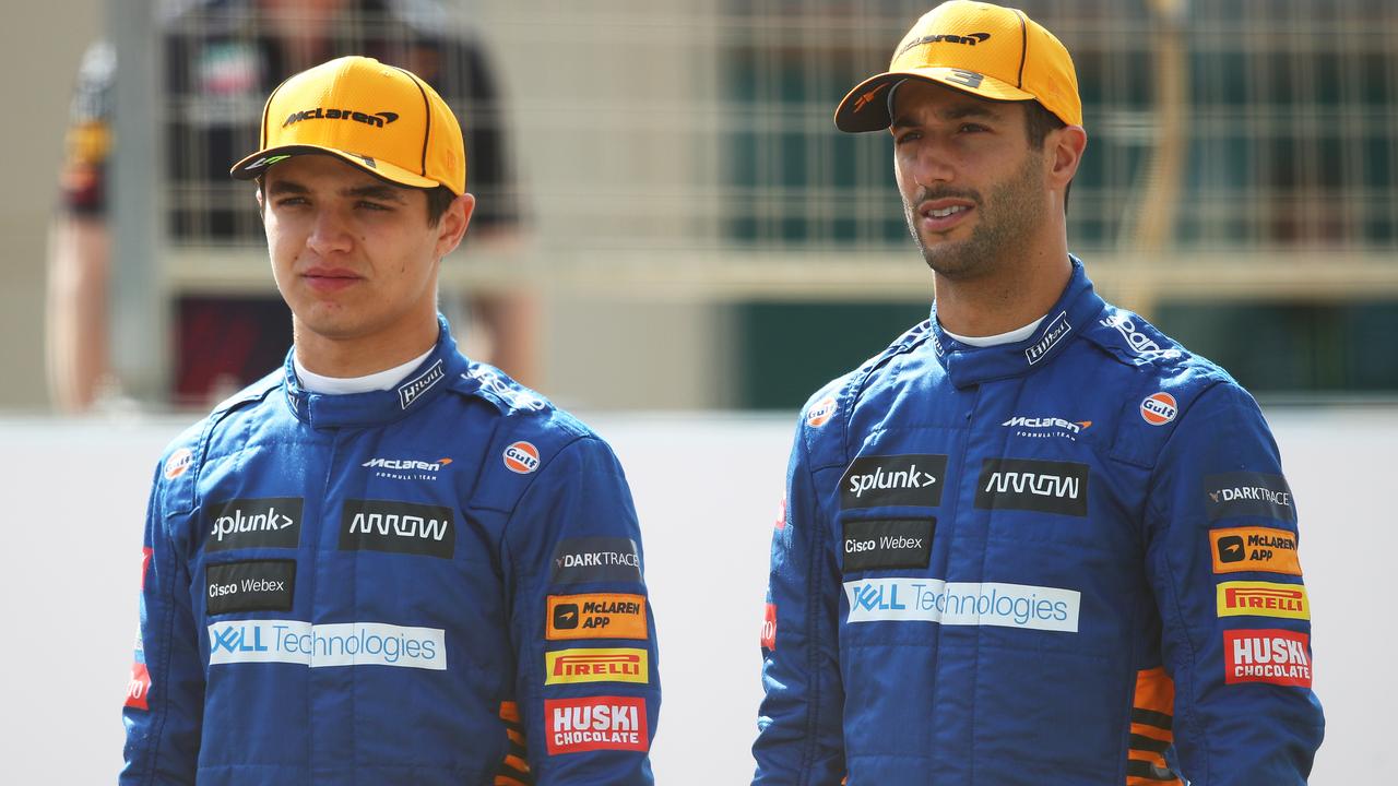 Lando Norris outperformed Daniel Ricciardo in their first season as McLaren teammates. (Photo by Joe Portlock/Getty Images)