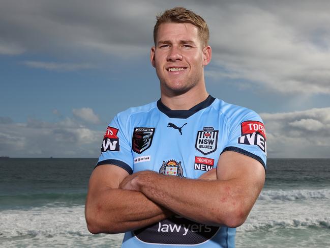 PERTH, AUSTRALIA - JUNE 20: Matt Burton poses during a New South Wales State of Origin media opportunity at Scarboro Surf Life Saving Club on June 20, 2022 in Perth, Australia. (Photo by Paul Kane/Getty Images)