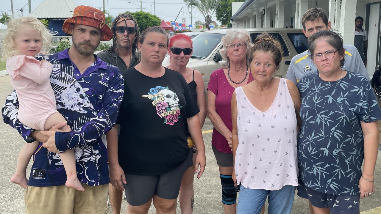 These Townsville City Motel guests have received eviction notices, with some given just days to leave. Picture: Leighton Smith.