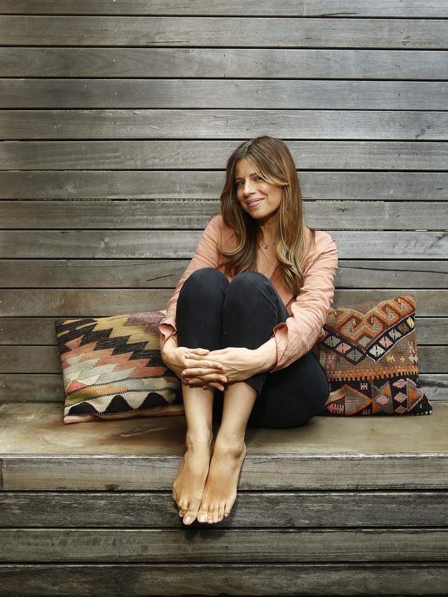 Carla Oates from The Beauty Chef at her Bondi home. She launched her brand in the kitchen just metres away. Picture: John Appleyard