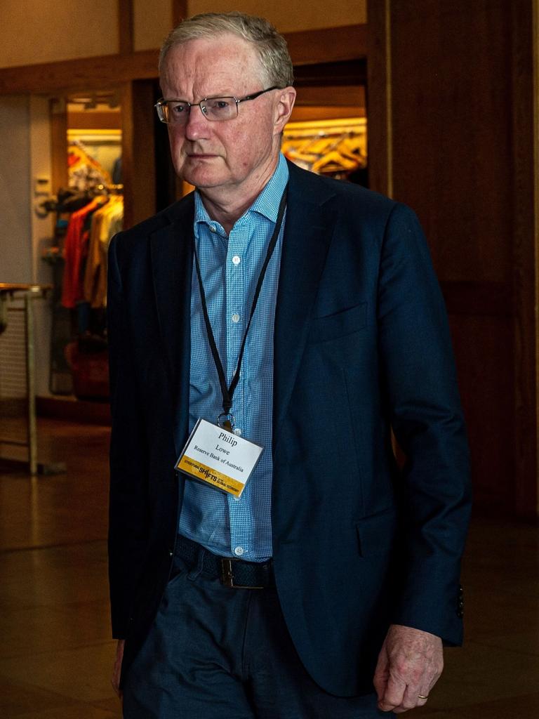 Philip Lowe at the Jackson Hole forum in Wyoming. Picture: Bloomberg