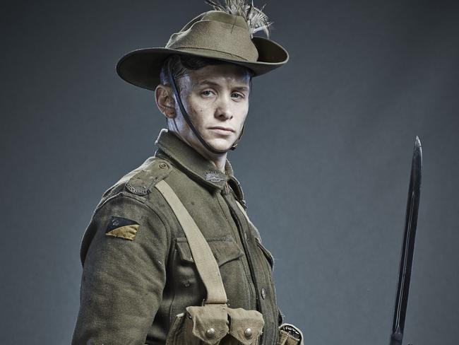 Gallipoli actor Travis Jeffrey. Picture: Nine