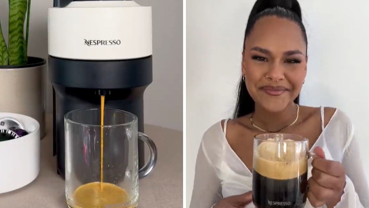 ‘Brilliant’ Nespresso machine down to $99. Picture: TikTok/@cantara_farouk.