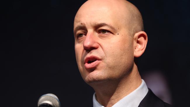 SYDNEY, AUSTRALIA - SEPTEMBER 03: NRL CEO Todd Greenberg speaks during the NRL Women's Premiership 2019 Season launch at The Cell Block Theatre on September 03, 2019 in Sydney, Australia. (Photo by Mark Metcalfe/Getty Images)