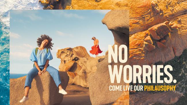 Kangaroo Island's Remarkable Rocks will feature in Tourism Australia's new 'Philausophy' campaign. Source: Tourism Australia