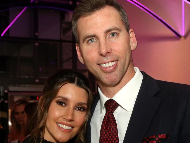 Sharlene and Grant Hackett at the Sport Australia Hall Of Fame Melbourne Celebration at the MCG on Thursday, March 10, 2022.Picture: Hamish Blair