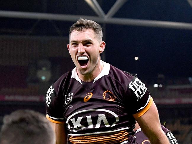 A Corey Oates intercept gave the Broncos their first lead of the game.