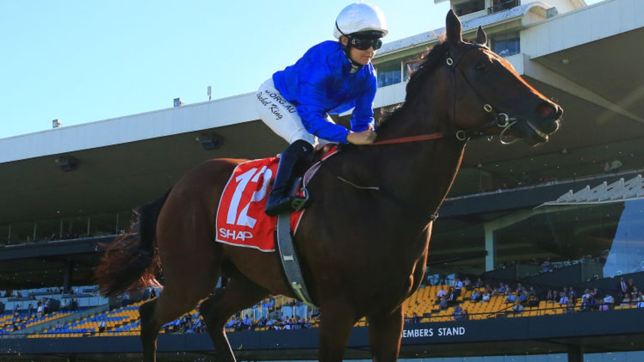 SYDNEY, AUSTRALIA - FEBRUARY 20: Rachel King on Emanate  wins race 8 the Sharp Extensive IT Handicap during Sydney Racing at Rosehill Gardens on February 20, 2021 in Sydney, Australia. (Photo by Mark Evans/Getty Images)