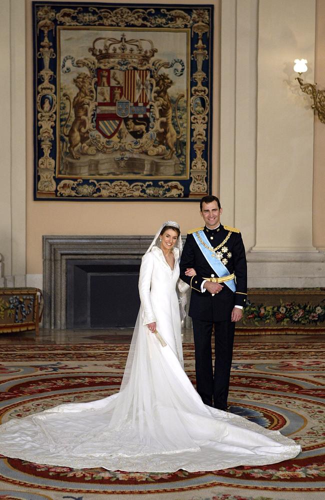 The Spanish royals on their wedding day.