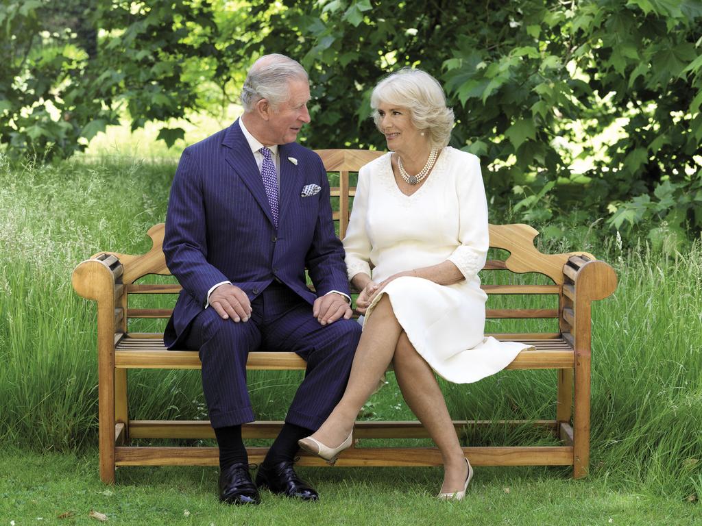 Prince Charles and Camilla also released their Christmas card. Picture: Hugo Burnand/AP