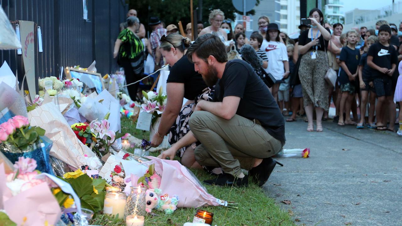 A candlelit vigil for 9-year-old student is held at Tweed Heads Public School after her body was found following a five day search in the NSW Blue Mountains. Picture: NCA NewsWire / Richard Gosling