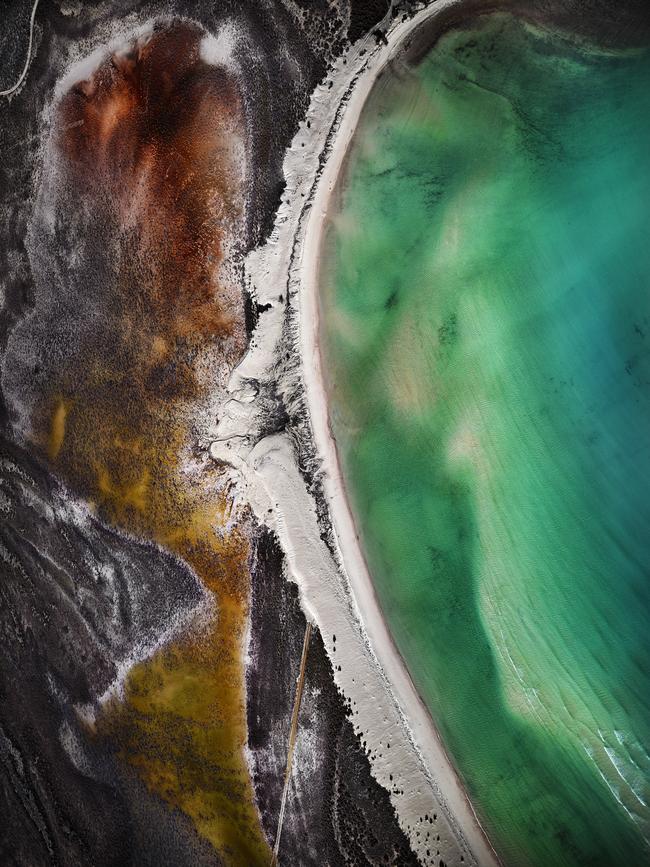 An aerial view of Dirk Hartog Island.