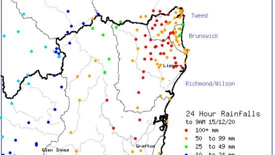 Northern Rivers has continued to face strong and persistent rain.