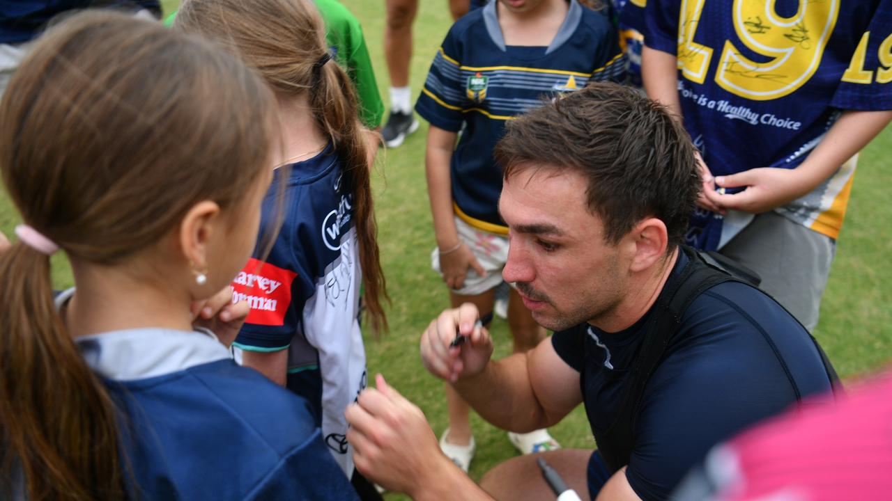 North Queensland Cowboys open training session at Cowboys HQ. Reece Robson. Picture: Evan Morgan