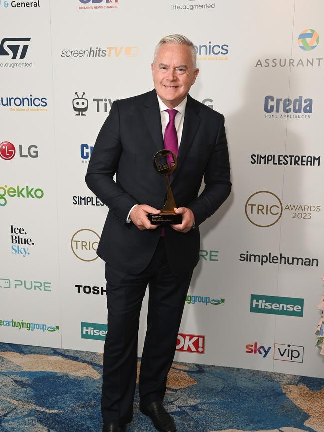 Huw Edwards with the Live Event award for 'The State Funeral of HM Queen' during The TRIC Awards 2023 at Grosvenor House on June 27, 2023. Picture: Getty Images