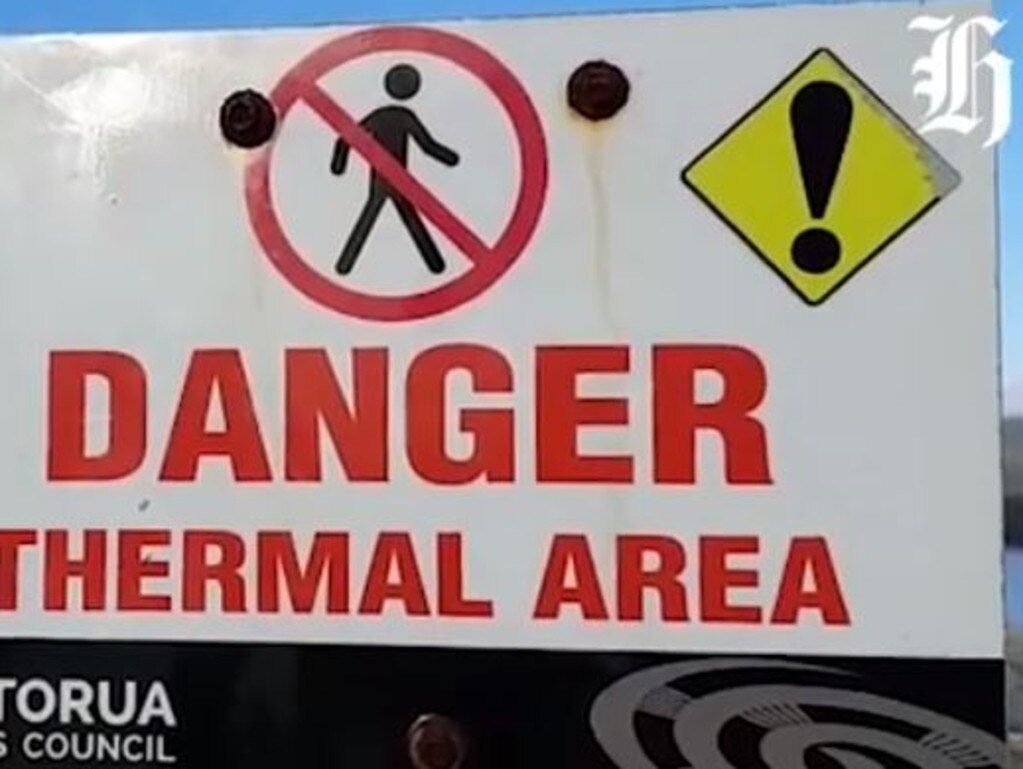 Fortunately, the couple avoided any of the dangerous boiling pools or geothermal steam.