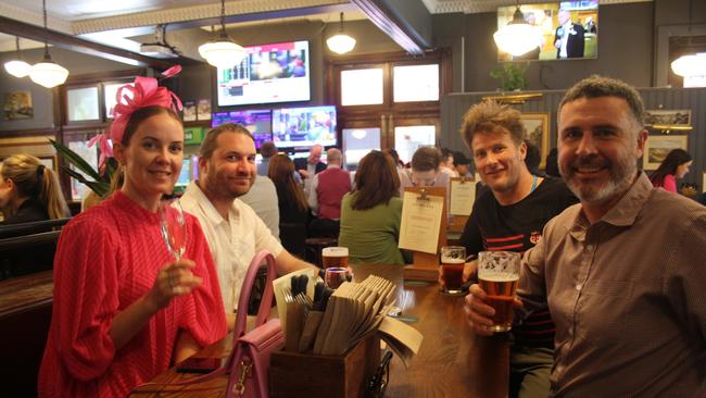 (L-R) Natalie, Kim, Pierre and Alex at The Edinburgh Castle, Sydney CBD.