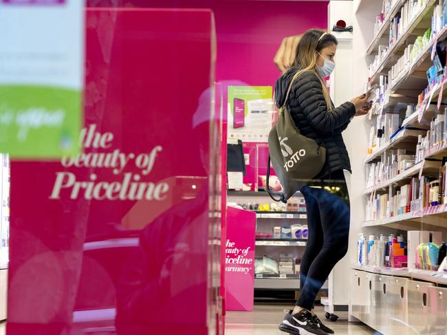 MELBOURNE, AUSTRALIA - NewsWire Photos JULY 12, 2021: A Priceline store in William St Melbourne. Picture: NCA NewsWire / David Geraghty