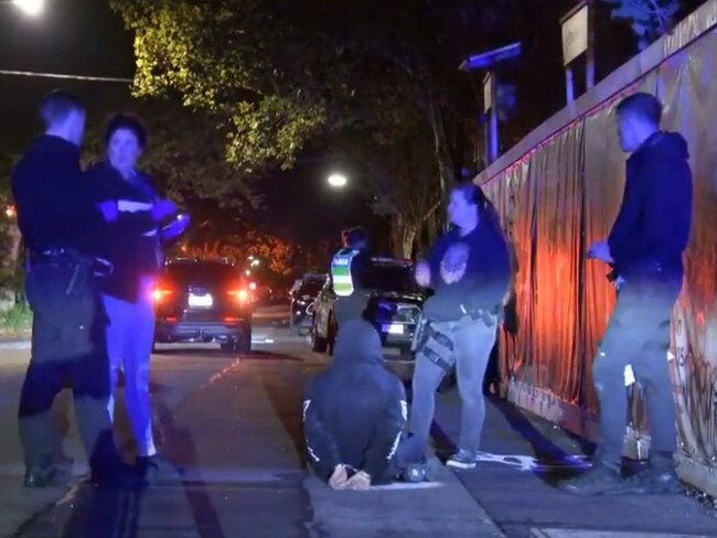 Five teenagers have been charged after leading police on a high-speed chase through Melbourne. Picture: 9News