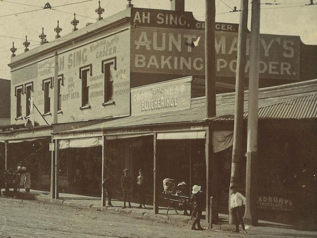 This is the only known photograph of a Chinese store in North Sydney in the 19th century. Ah Sing had established his business in 1879. By the 1900s he ran several shops including this one in Willoughby Road. He moved to the new ‘Chinatown’ in the city around 1911.