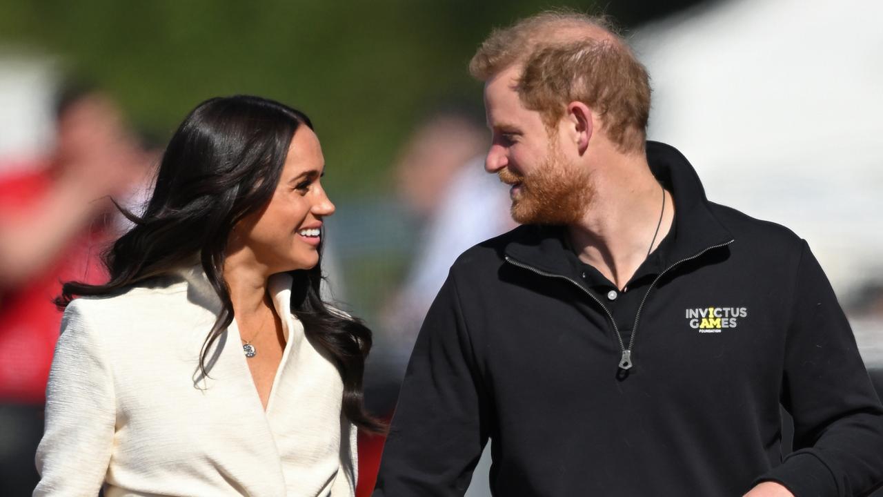 Prince Harry, Duke of Sussex and Meghan, Duchess of Sussex, will not be apart for long during the coronation. Picture: Getty