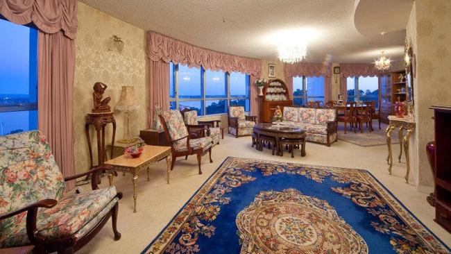 Inside a unit in what was Perth’s tallest tower at 71 Mount Street.