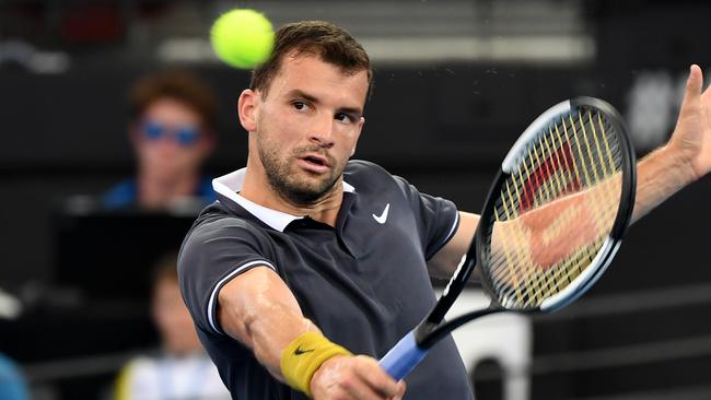 Grigor Dimitrov cruised through to the quarter-finals. Picture: AAP 