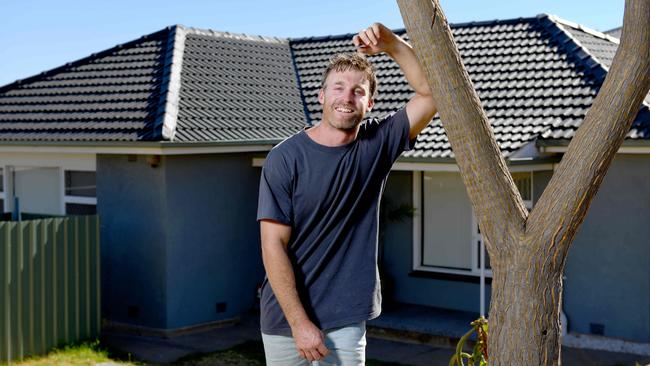 Toby Orchard bought a home in O'Sullivan Beach, SA’s most in-demand beachside suburb. Picture: Naomi Jellicoe