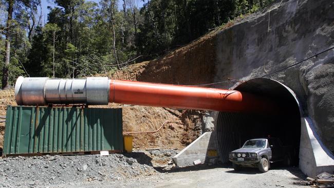 The entrance to the Avebury nickel mine near Zeehan on the West Coast.