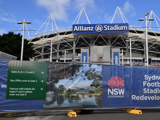 Allianz stadium at Moore Park in Sydney.