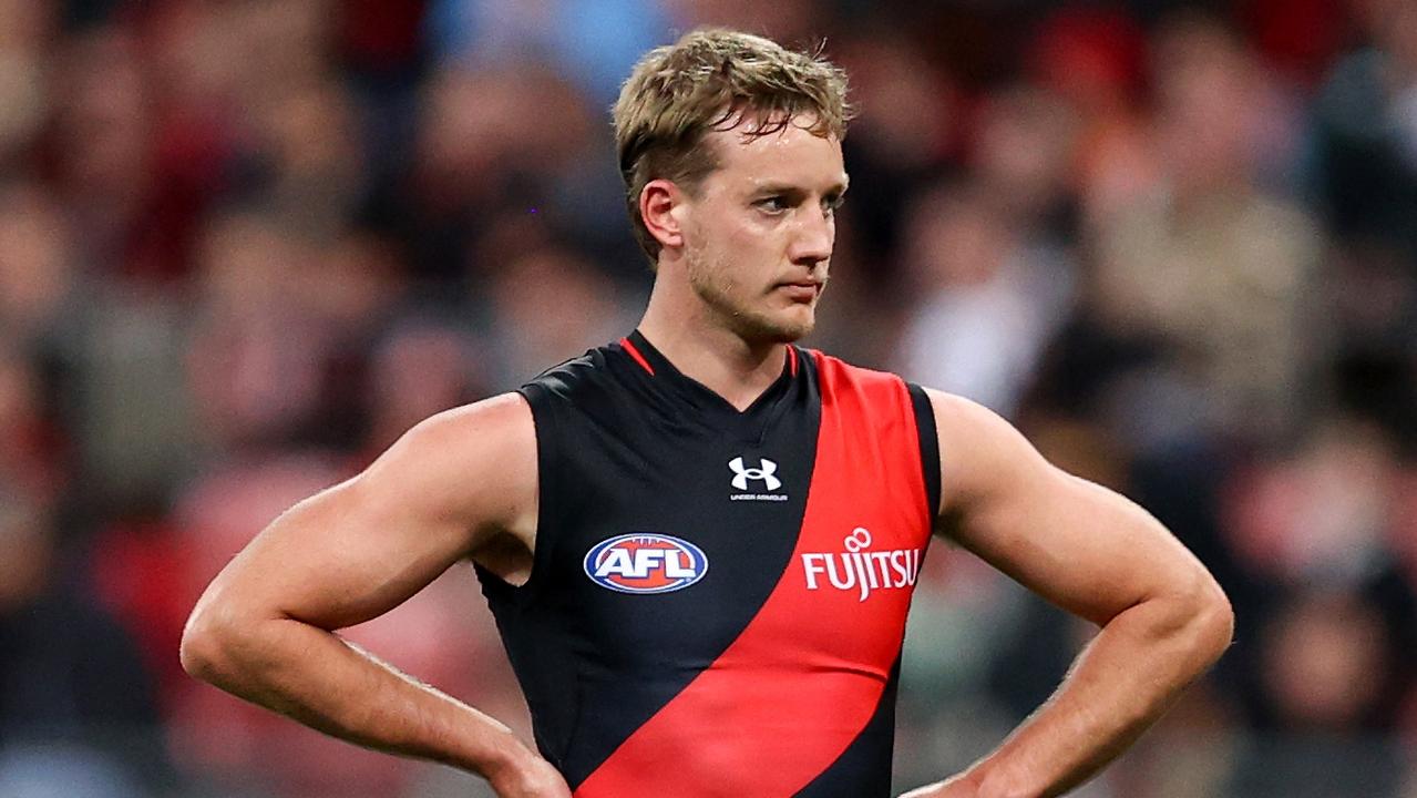 Darcy Parish wants to stay, but has not yet signed a new deal. (Photo by Brendon Thorne/AFL Photos/via Getty Images)