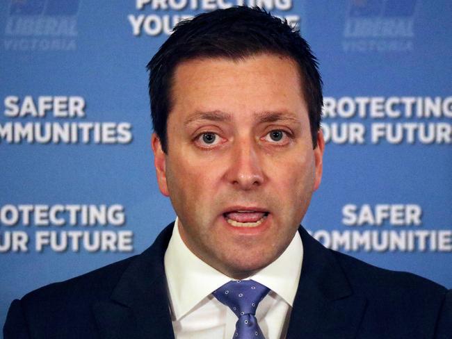 Matthew Guy’s new plan of a network of fast trains to Ballarat, Geelong, Bendigo, Traralgon and Shepparton is admirable. But take note of the electoral significance of each city. Picture: AAP