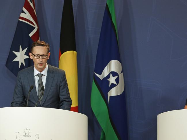 SYDNEY, AUSTRALIA - NewsWire Photos December 12, 2024:  The new News Media Bargaining Code is   announced in Sydney by Assistant Treasurer Stephen Jones and Communications Minister Michelle Rowland. Picture: NewsWire / John Appleyard