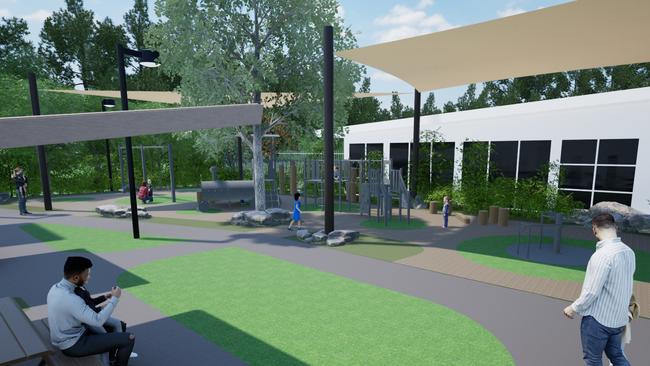 Designs showing the $16 million Mudgeeraba pool upgrade.