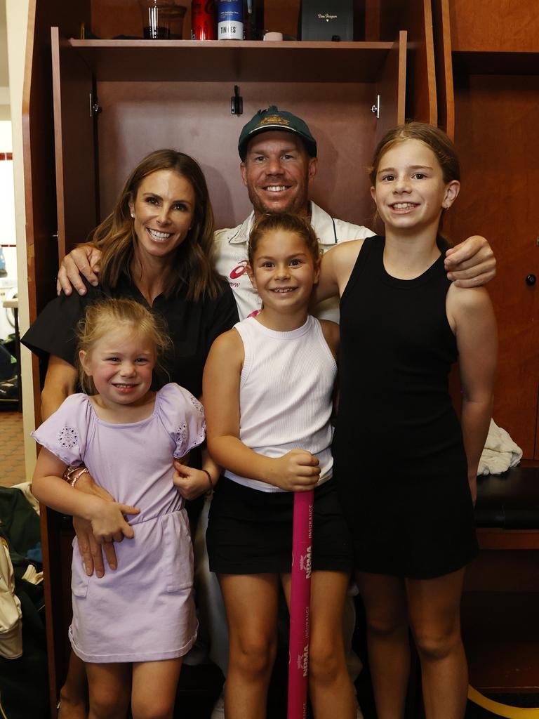 The Warner family. Photo by Darrian Traynor/Getty Images