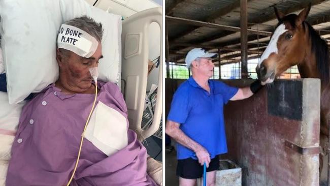 Rockhampton trainer John Poots is back home after suffering brain injuries in a horse-related accident on July 12 this year.