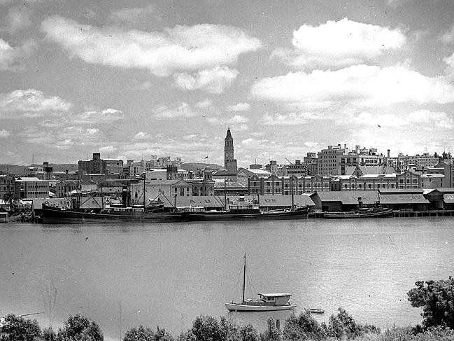 An early 1950s photograph of the skyline of Brisbane City. Picture: The Courier-Mail