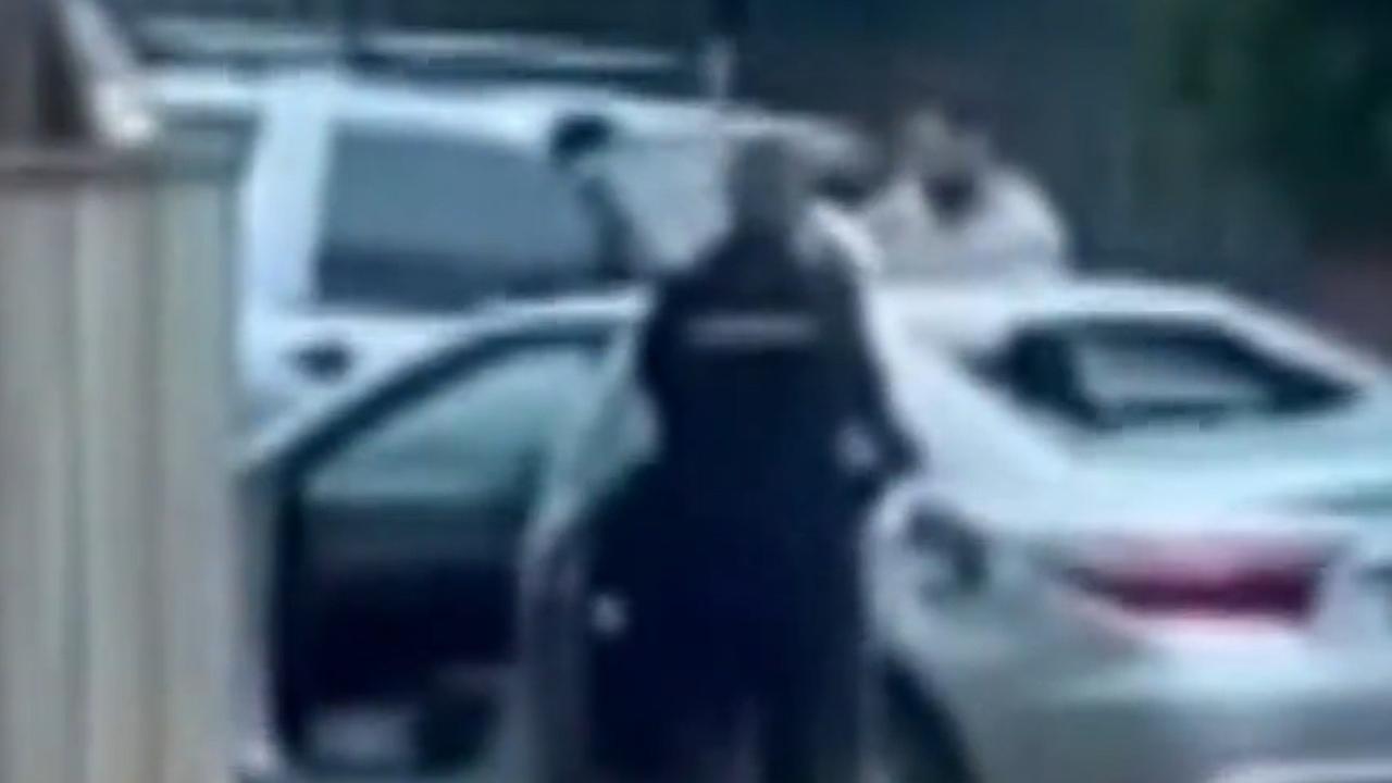 A disgruntled passenger has destroyed an Uber during a bizarre road rage attack in Blackburn.