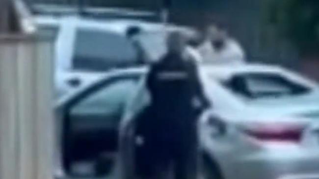 A disgruntled passenger has destroyed an Uber during a bizarre road rage attack in Blackburn.
