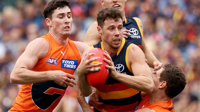 Luke Brown will be playing for a new contract next year. Picture: James Elsby/AFL Photos via Getty Images