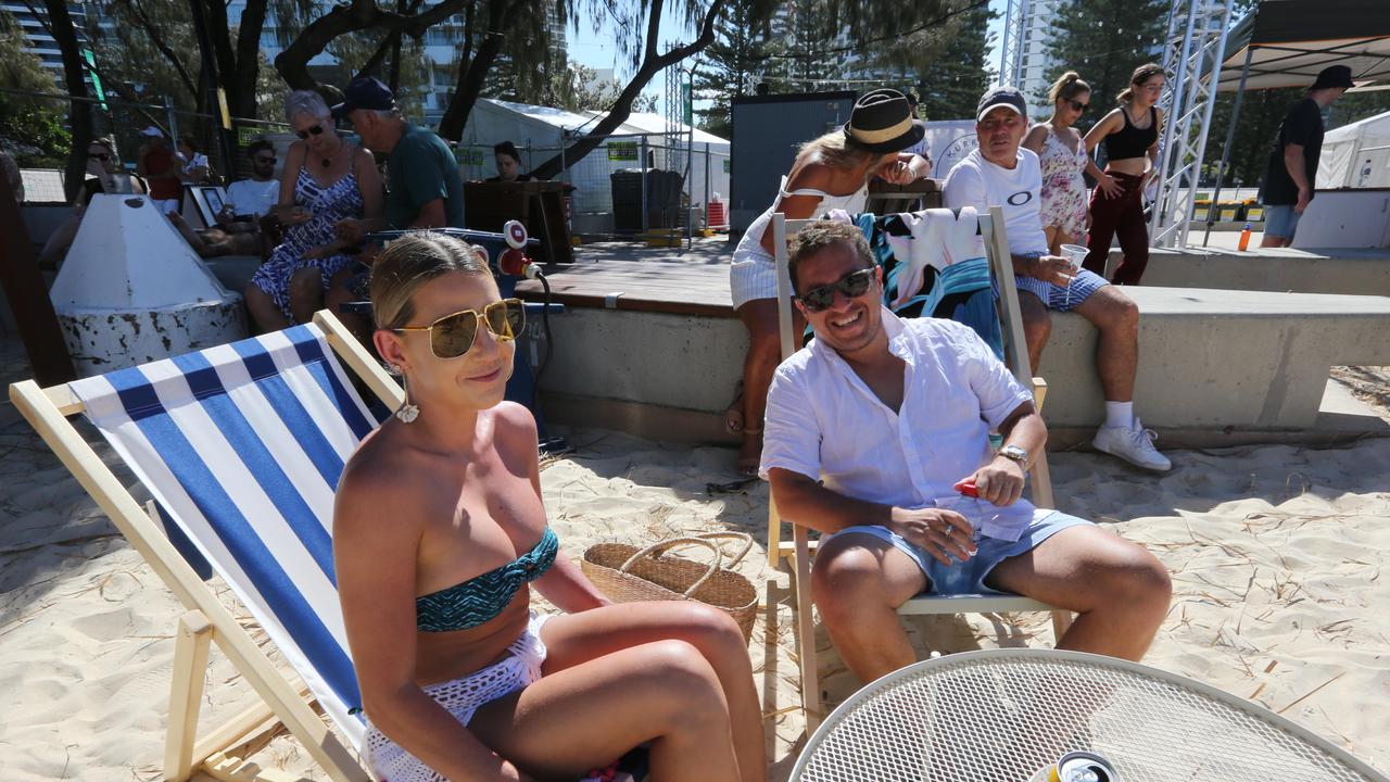 People attending the opening of The Kurrawa Beach Club at Kurrawa Terrace Beachfront. Pic Mike Batterham