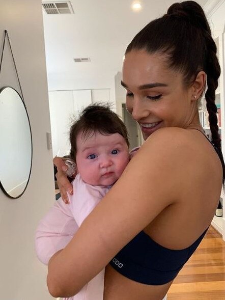 Kayla Itsines said when she came home from hospital with Arna she began to feel panicked.