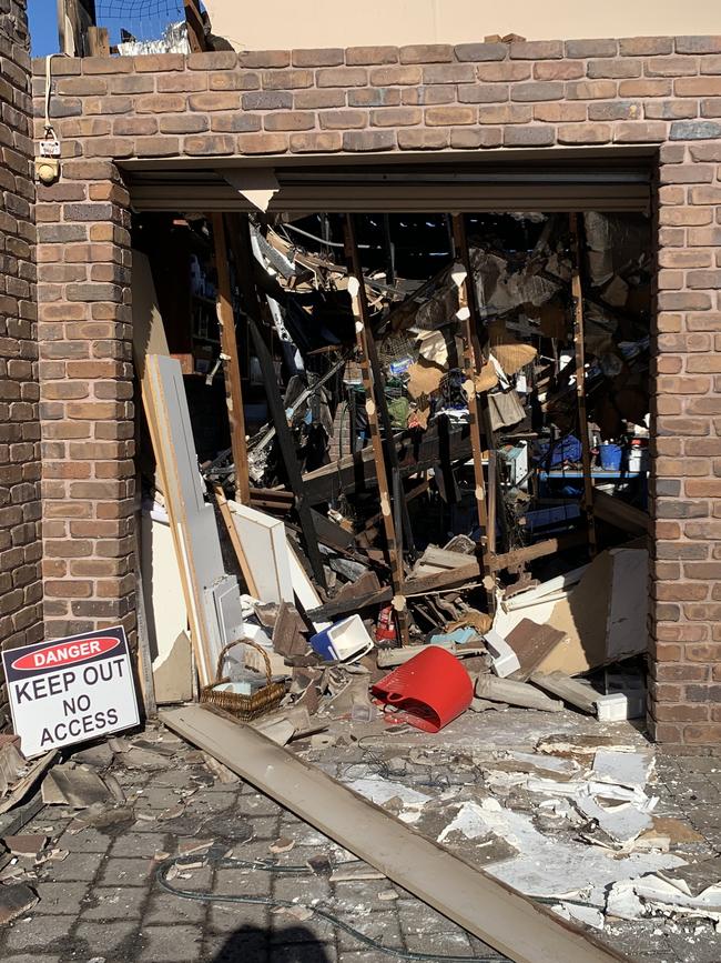 A fire at Aberfoyle Park destroyed a home, causing $400,000 damage. Photo: Caleb Bond