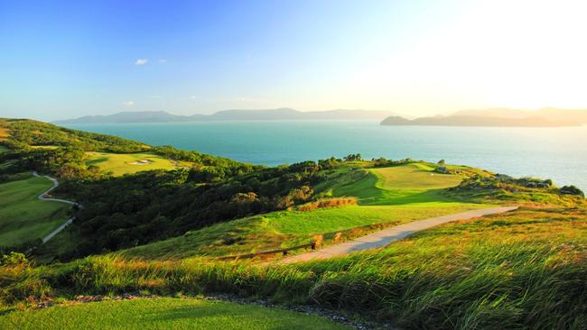 Neighbouring Dent Island is Hamilton's golf course.