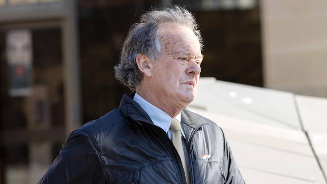 Marcus Pollard leaves the Supreme Court of Tasmania, Hobart. Picture Chris Kidd