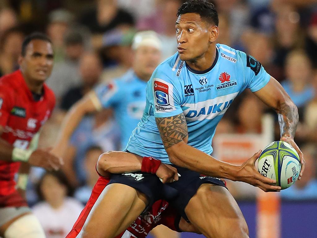 Folau is taking attention away from the on-field action.