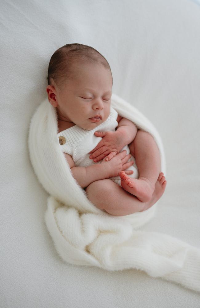 Nine-week-old Azai who was diagnosed with a KCNT1 gene on Monday, June 2, 2025. Photo: Candice Van Moolenbroek Photography